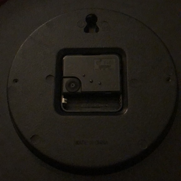 Red Roman Numerals Clock - Picture 2 of 4